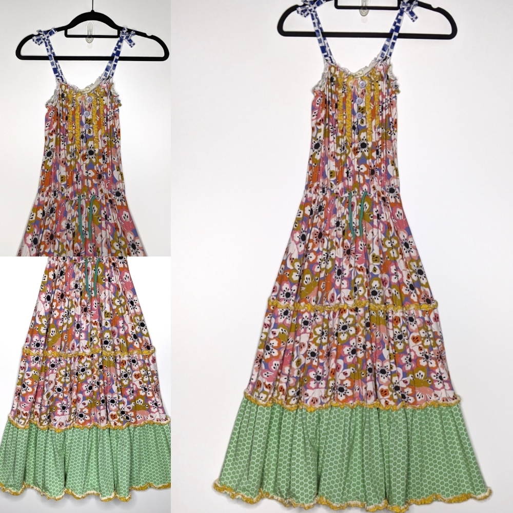 Matilda Jane Ocean Breeze Maxi Ruffle Twirly Sz 10
